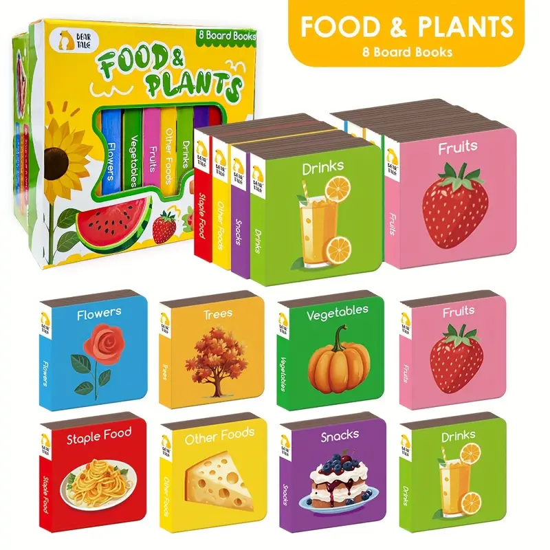 Food&Plants: Boxset of 8 Baby Books